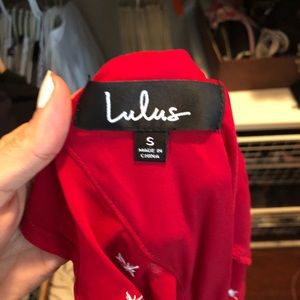 Red star dress revolve, Lulus, free people size SM